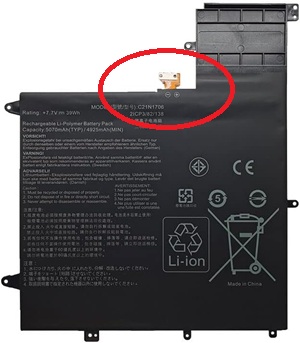 Replacement for Asus UX370F Battery